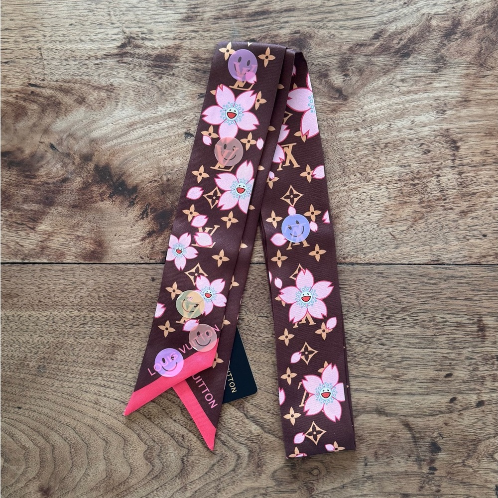 Fashion Cherry Blossom Twilly / Scarf /Bandeau